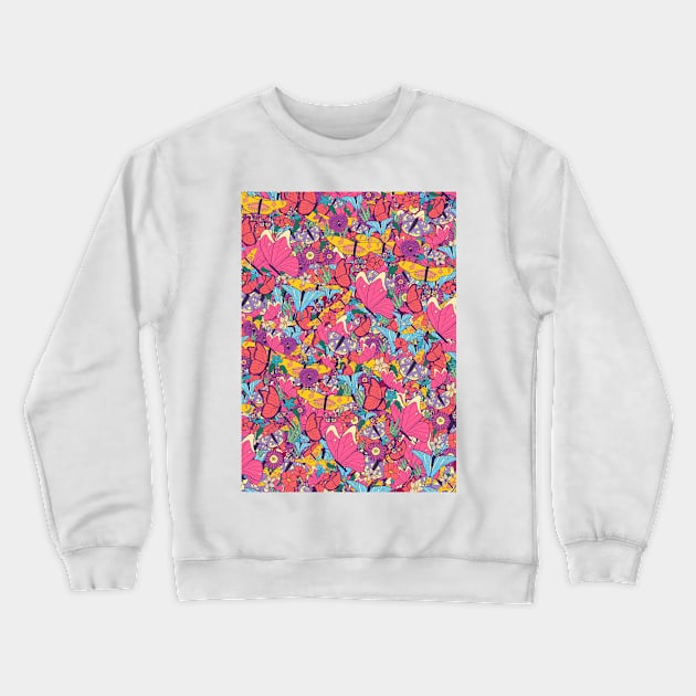 Spring butterflies Crewneck Sweatshirt by Swadeillustrations